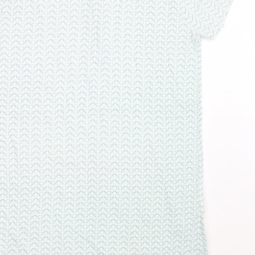 Primark Womens Green Geometric  A-Line  Size 8