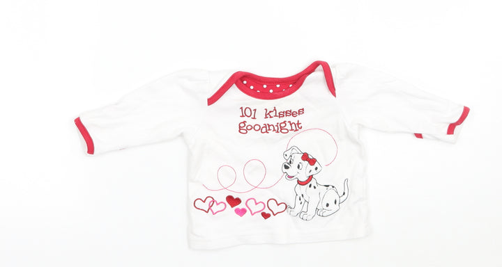 George Girls White Basic T-Shirt Size Newborn