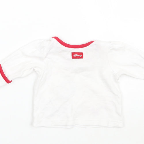 George Girls White   Basic T-Shirt Size Newborn