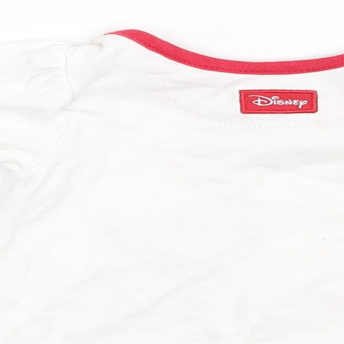 George Girls White   Basic T-Shirt Size Newborn