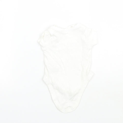 Nutmeg Girls White   Babygrow One-Piece Size Newborn