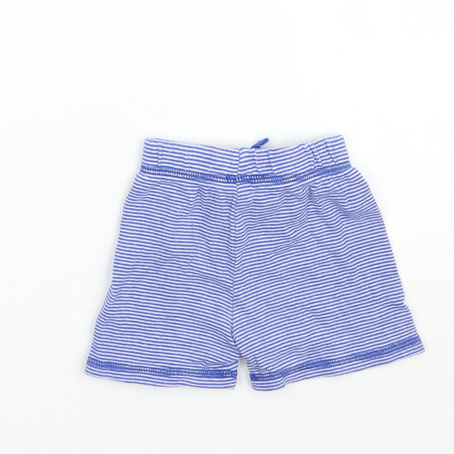 George Boys Blue Striped  Cropped Trousers Size 3-6 Months