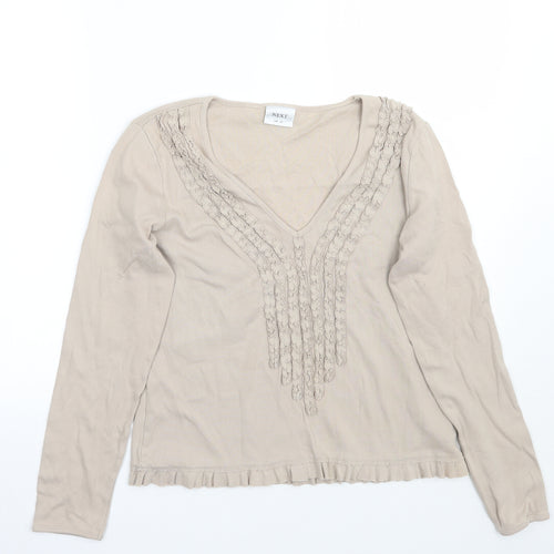NEXT Womens Beige   Basic T-Shirt Size 14