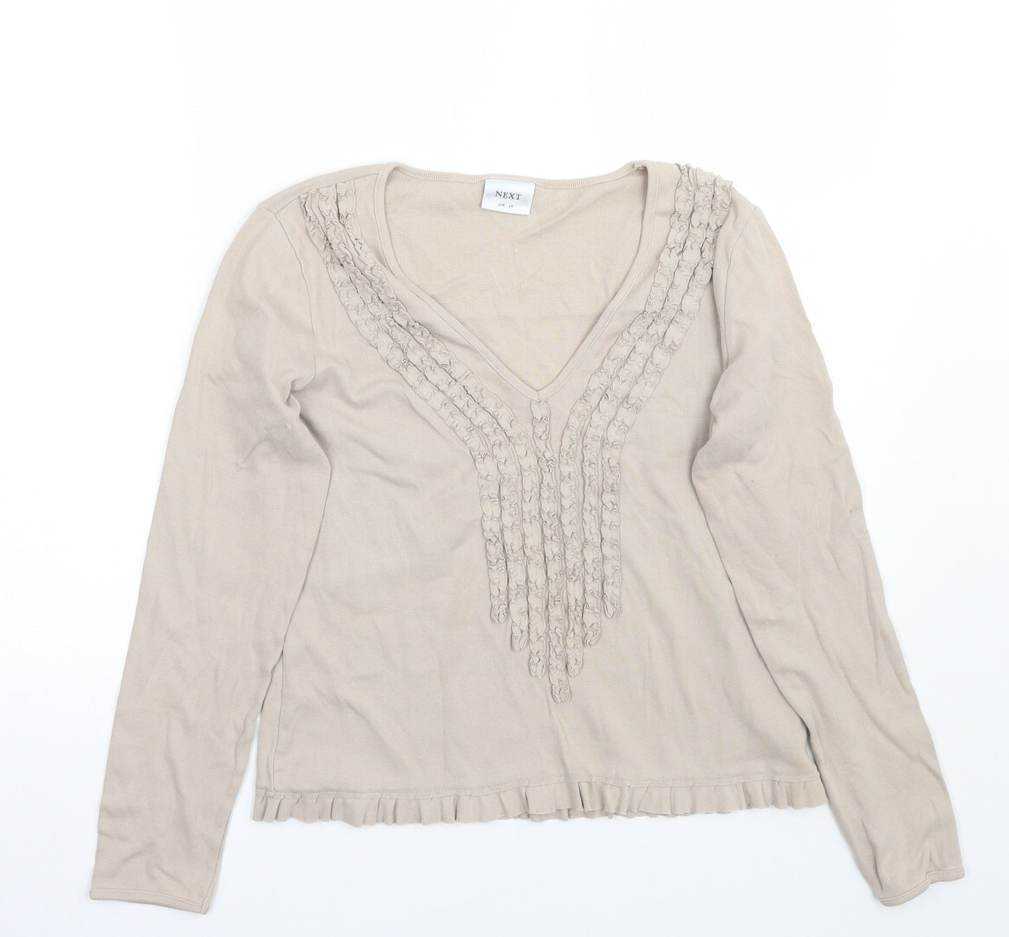 NEXT Womens Beige   Basic T-Shirt Size 14