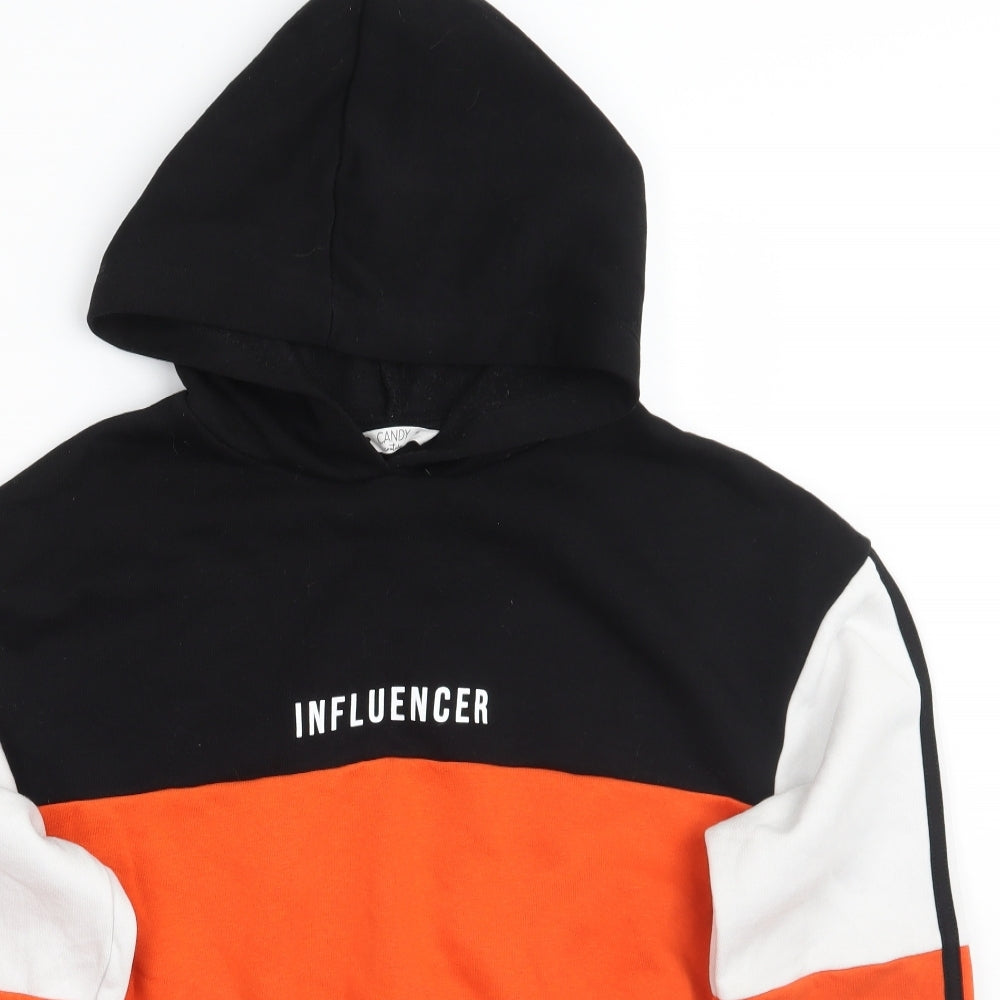 Candy Couture Girls Orange   Pullover Hoodie Size 14 Years