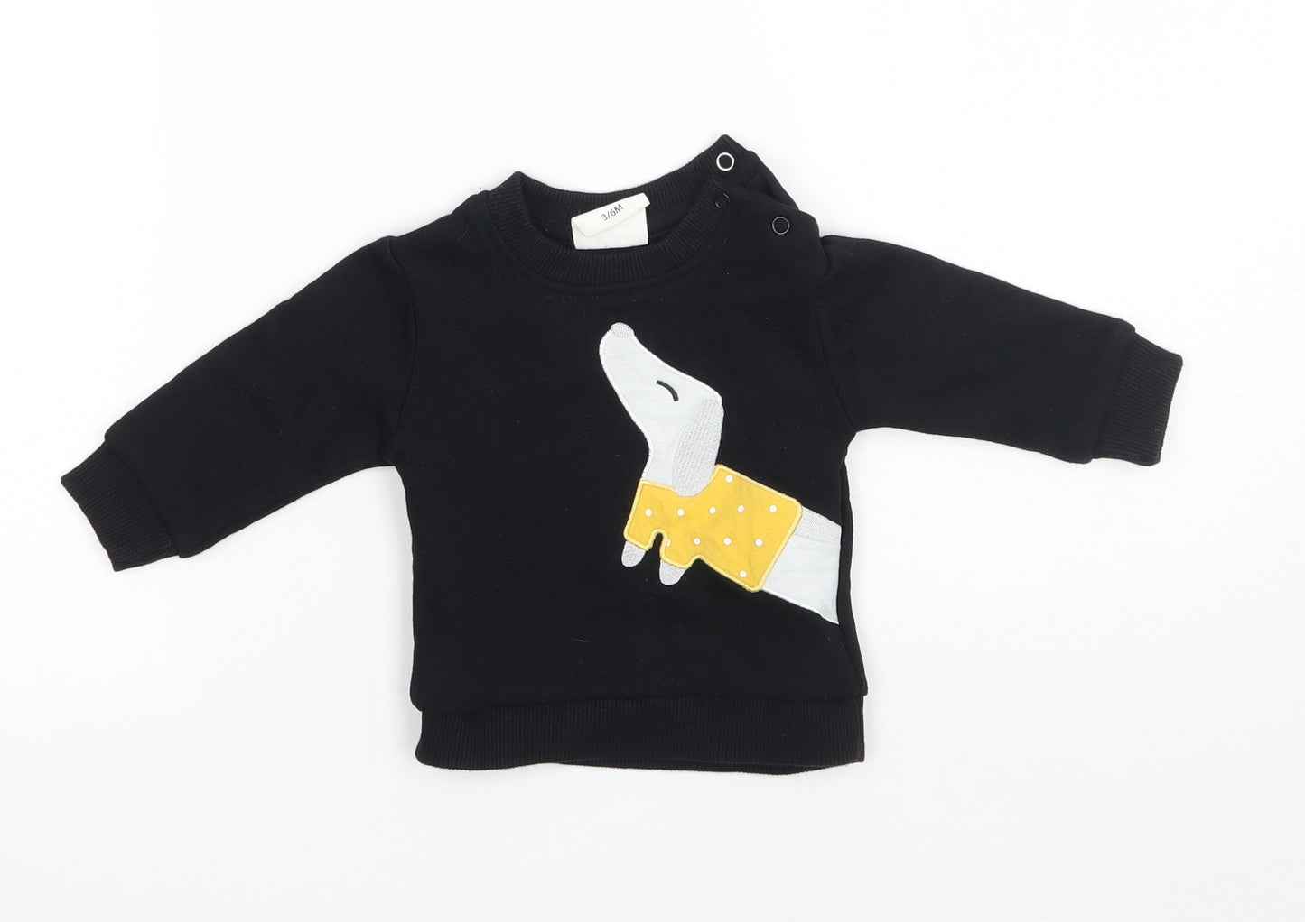 Gem look Baby Black   Pullover Jumper Size 3-6 Months