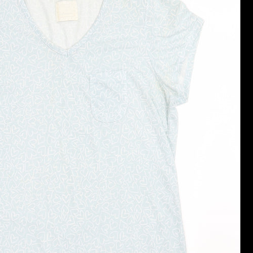 Matalan Womens Blue Geometric  A-Line  Size M