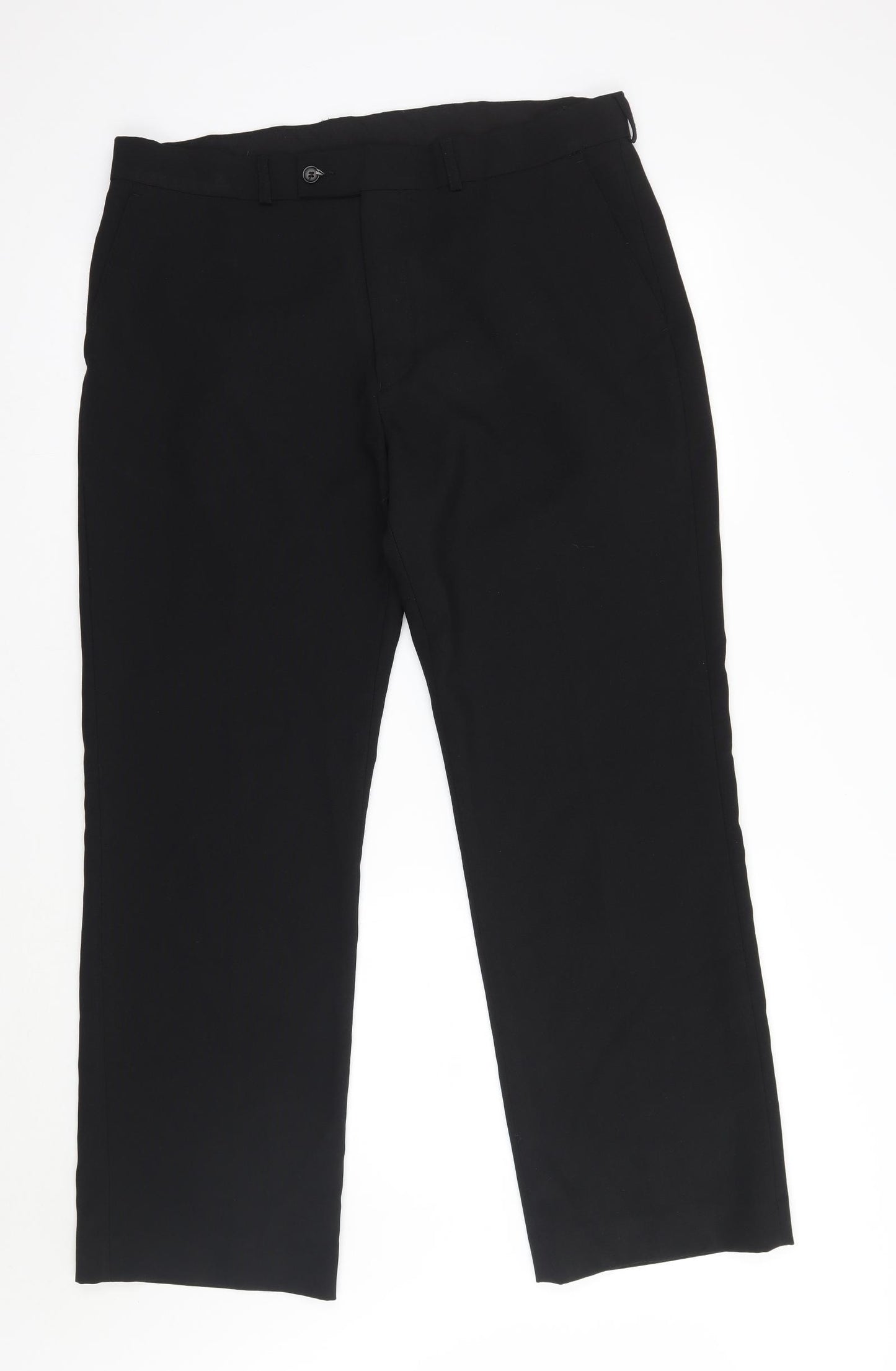 George Mens Black   Trousers  Size 36 L31 in