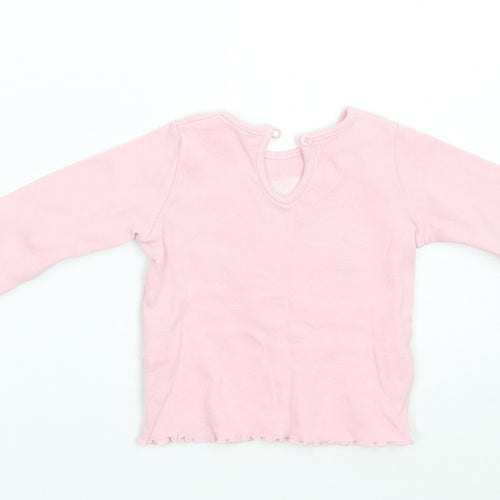 Matalan Girls Pink   Basic T-Shirt Size 3-6 Months
