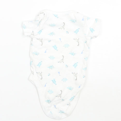 George Baby White Animal Print  Babygrow One-Piece Size 3-6 Months