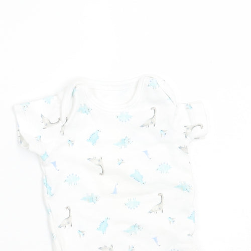George Baby White Animal Print  Babygrow One-Piece Size 3-6 Months