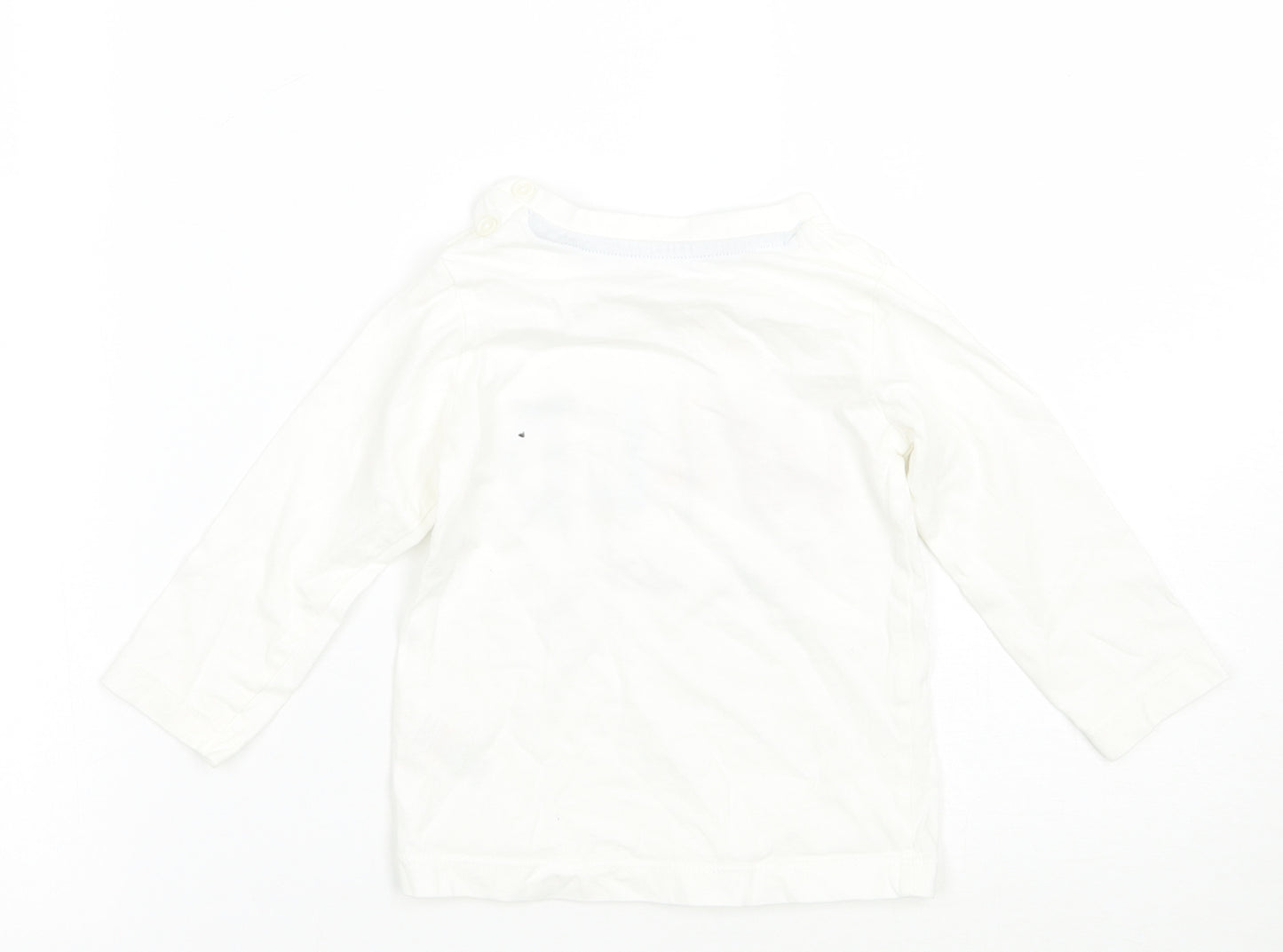 Matalan Girls White   Basic T-Shirt Size 9-12 Months