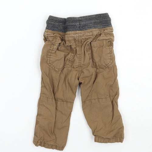 Matalan Boys Brown   Cargo Trousers Size 3-6 Months