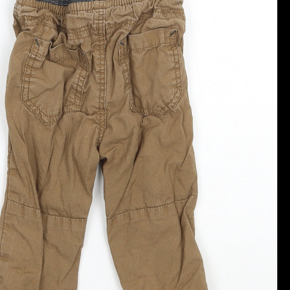 Matalan Boys Brown   Cargo Trousers Size 3-6 Months