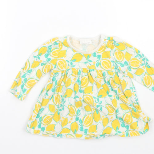 NEXT Girls White Floral  Basic Blouse Size 3-6 Months