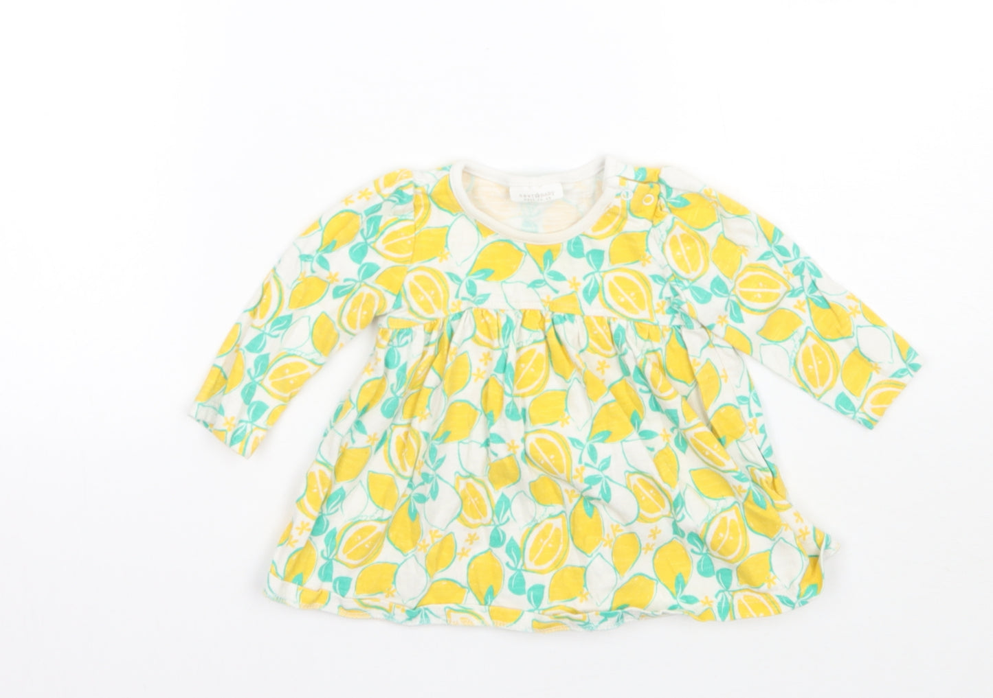 NEXT Girls White Floral  Basic Blouse Size 3-6 Months