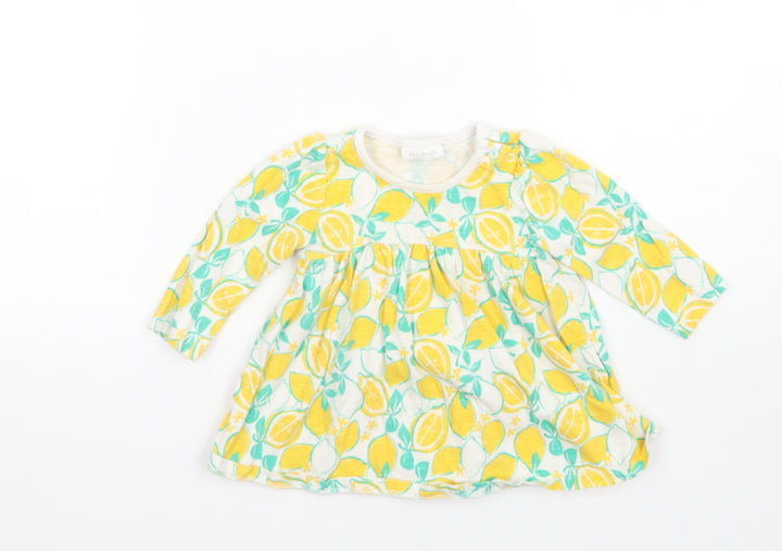 NEXT Girls White Floral  Basic Blouse Size 3-6 Months