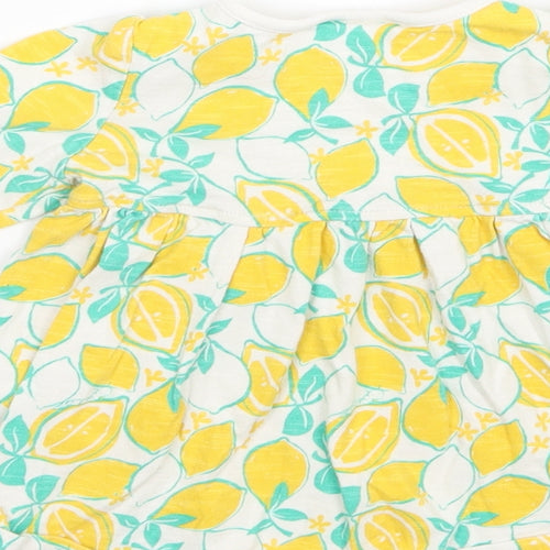 NEXT Girls White Floral  Basic Blouse Size 3-6 Months