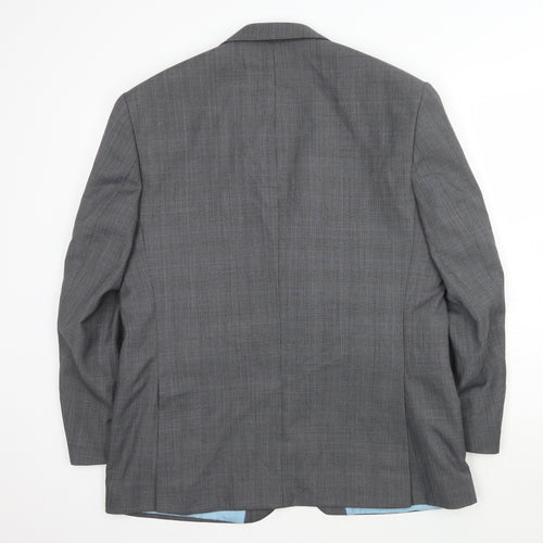 Marks and Spencer Mens Grey Check  Jacket Suit Jacket Size 42