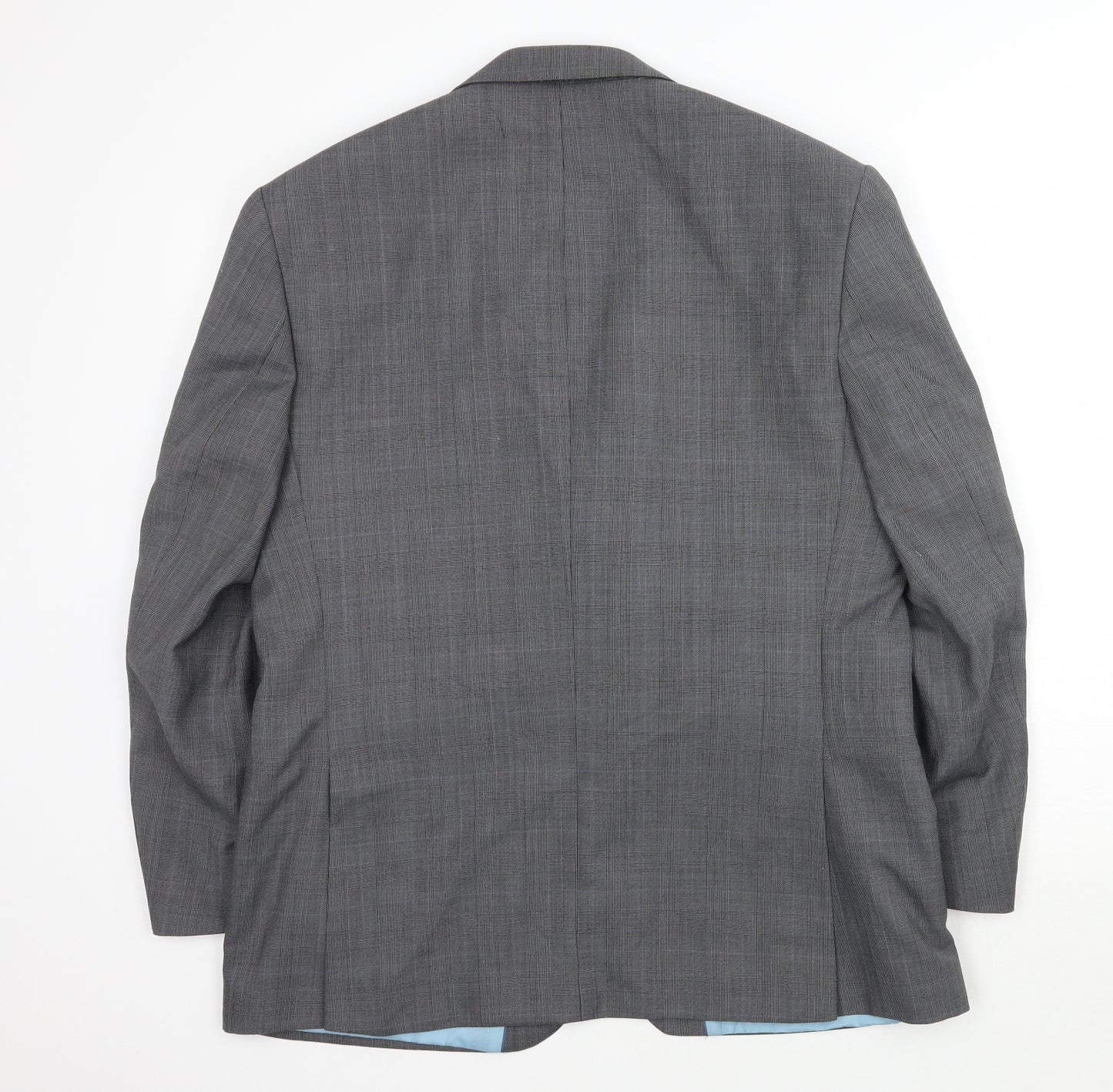 Marks and Spencer Mens Grey Check  Jacket Suit Jacket Size 42
