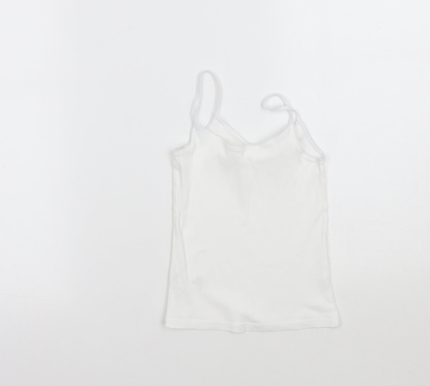 Marks and Spencer Girls White   Basic Tank Size 3-4 Years