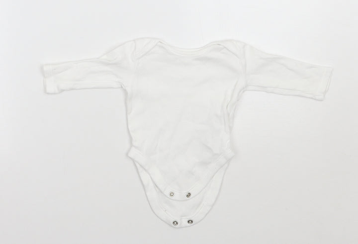 George Baby White   Babygrow One-Piece Size 0-3 Months
