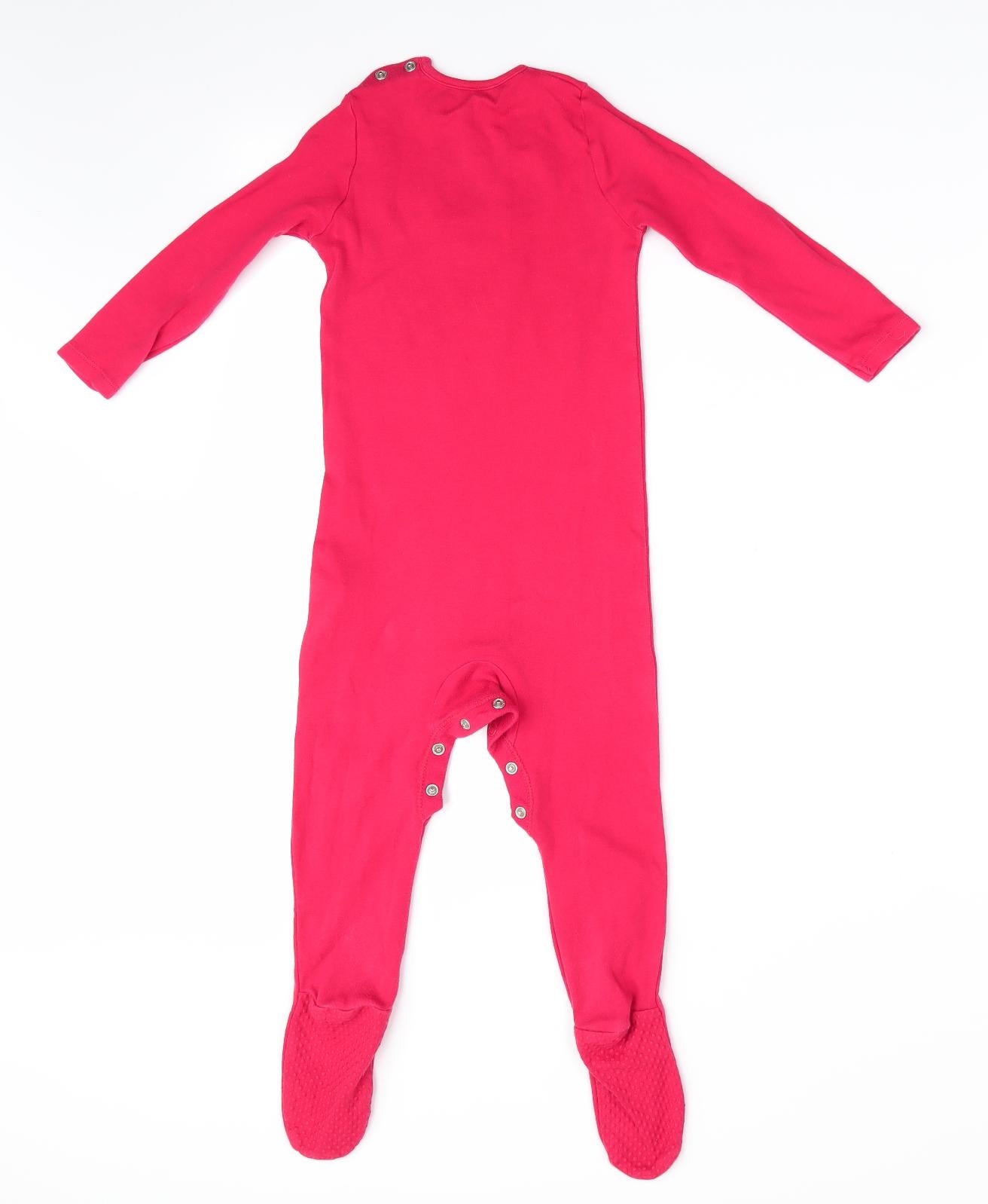 Florence and Fred Boys Red Animal Print  Babygrow One-Piece Size 12-18 Months  - Reindeer