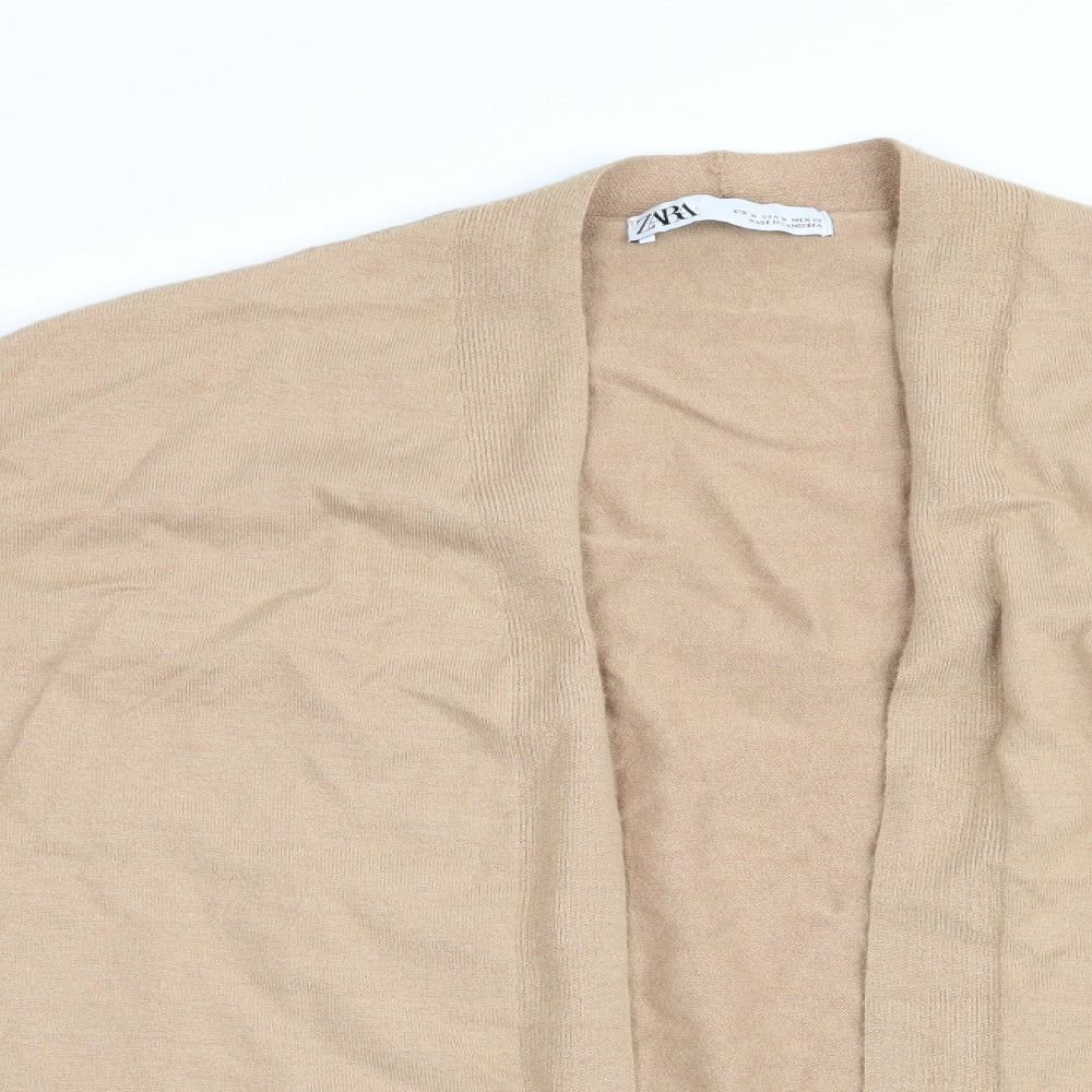 Zara Womens Brown   Cardigan Jumper Size 10