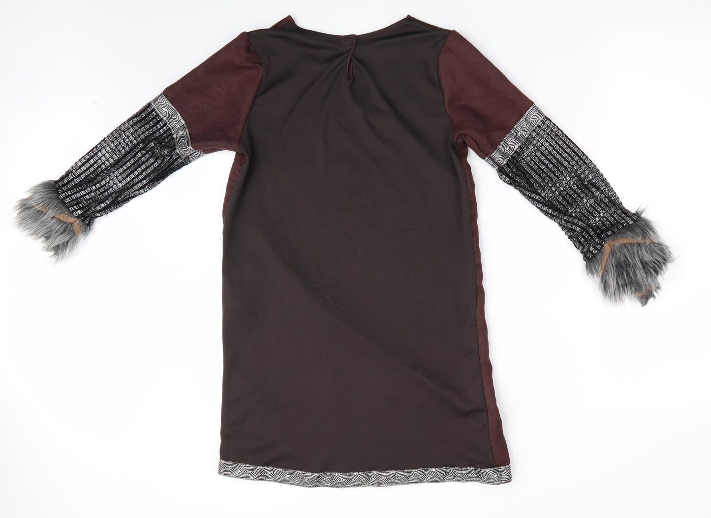 Viking Warrior Boys Brown   Pullover Casual Size 8-9 Years  - Fancy Dress Viking Warrior