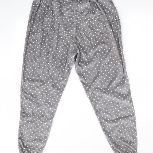 Peacocks Womens Grey Polka Dot   Pyjama Pants Size 10