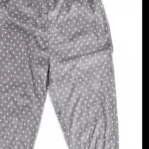 Peacocks Womens Grey Polka Dot   Pyjama Pants Size 10