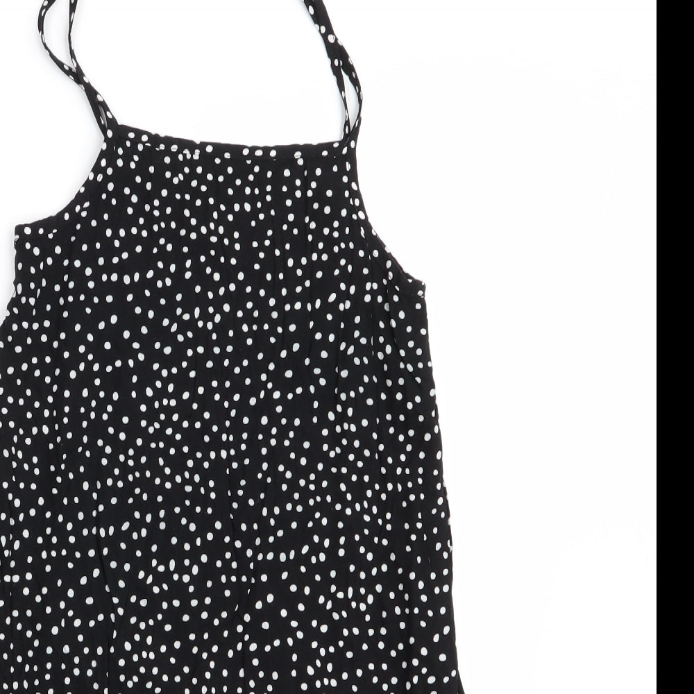 Primark Girls Black Polka Dot  A-Line  Size 10-11 Years
