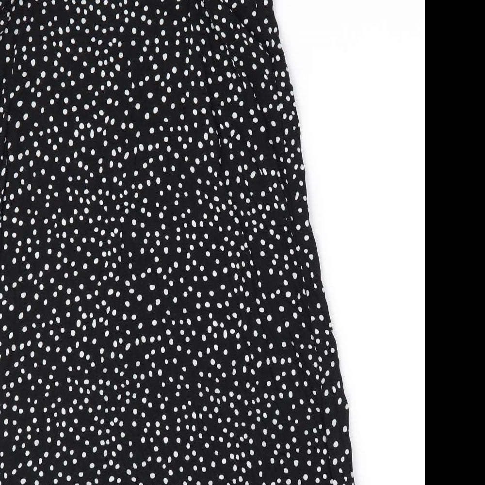 Primark Girls Black Polka Dot  A-Line  Size 10-11 Years