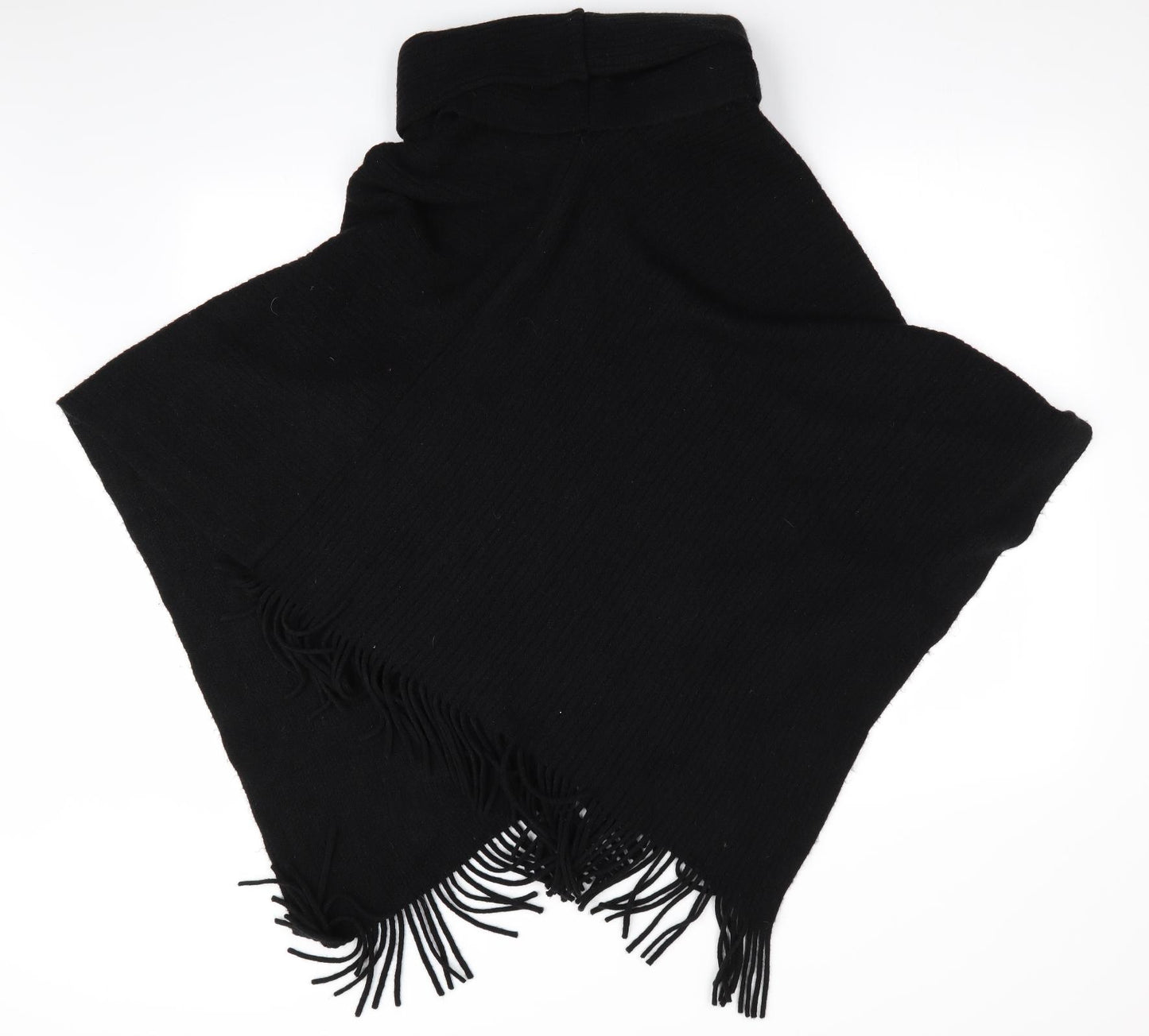 W Collection Womens Black   Overcoat Poncho One Size