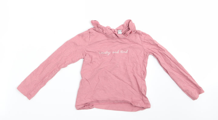 TU Girls Pink Basic T-Shirt Size 5-6 Years - Lovely and Kind