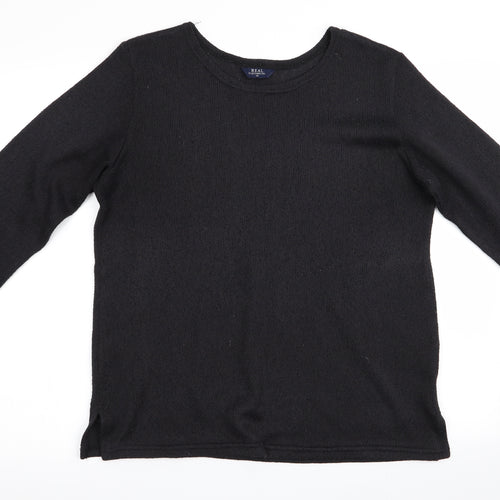 Real Clothing Company Womens Black   Pullover Jumper Size 14