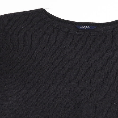 Real Clothing Company Womens Black   Pullover Jumper Size 14