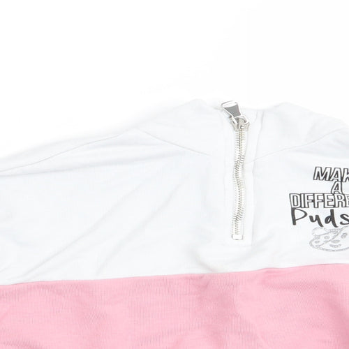 George Girls Pink   Pullover Sweatshirt Size 5-6 Years  - Make a Difference Pudsey