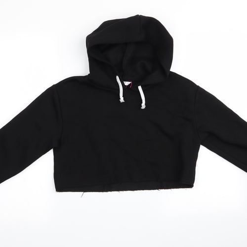 candy courture Girls Black   Pullover Hoodie Size 13 Years  - Cropped