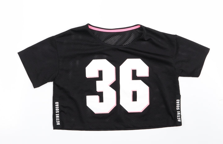 Action Squad Womens Black   Basic T-Shirt   - Action Squad 36