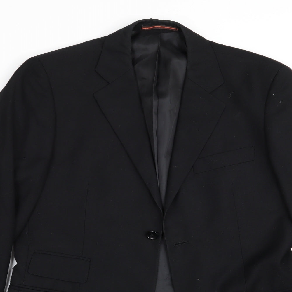 Topman London Mens Black   Jacket Blazer Size 36  - Single Vented