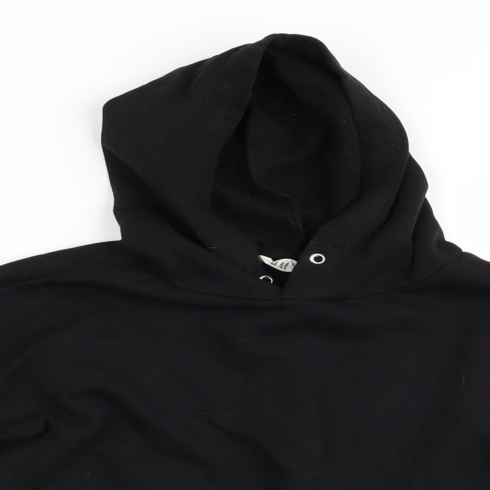 H&M Girls Black   Pullover Hoodie Size 14 Years  - Brooklyn