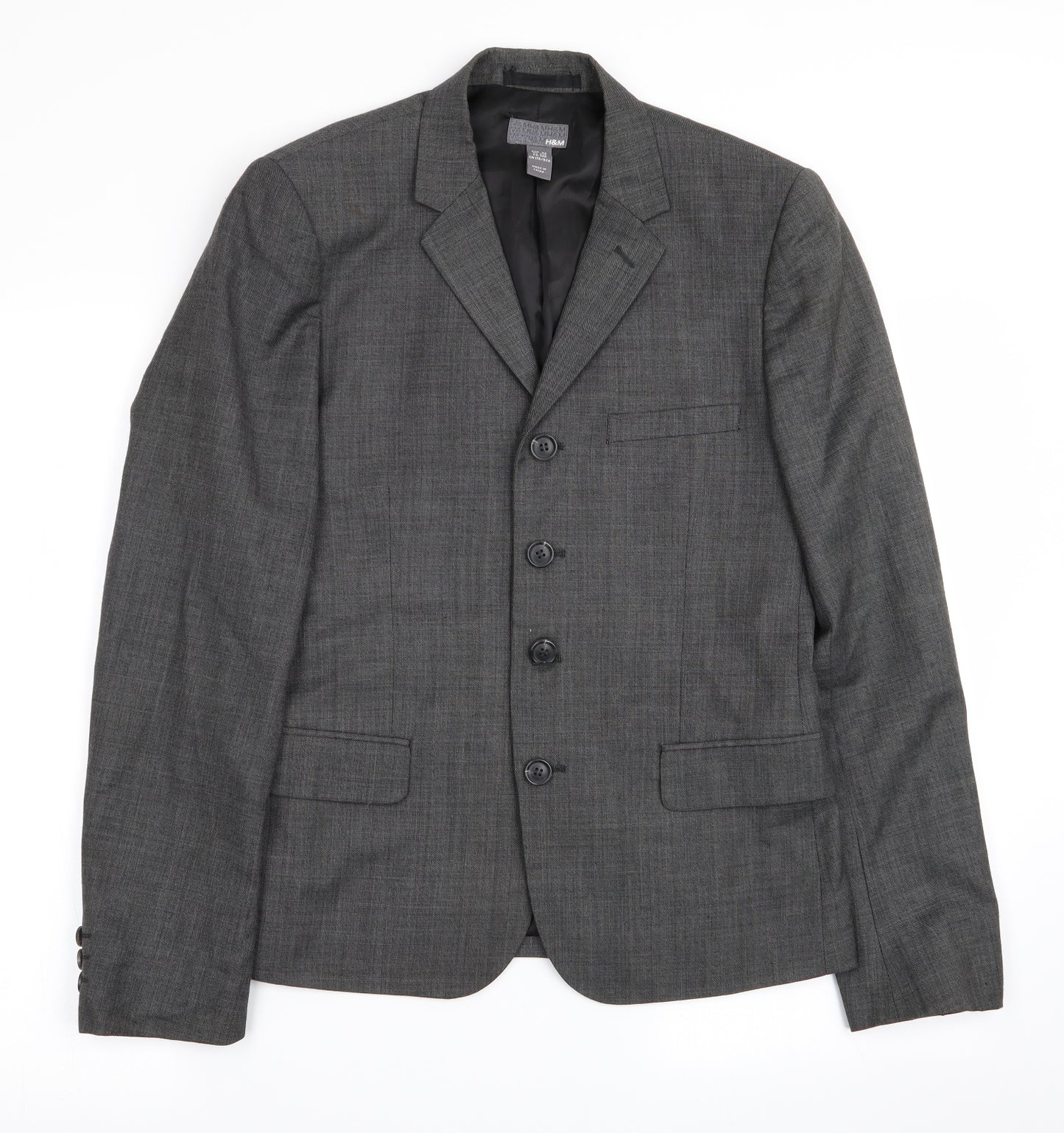 H&M Mens Grey   Jacket Blazer Size 36