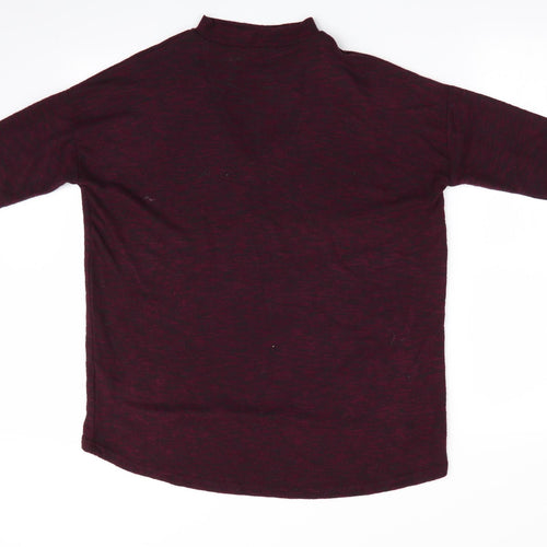 New Look Womens Purple   Pullover Jumper Size S  - Keyhole neck