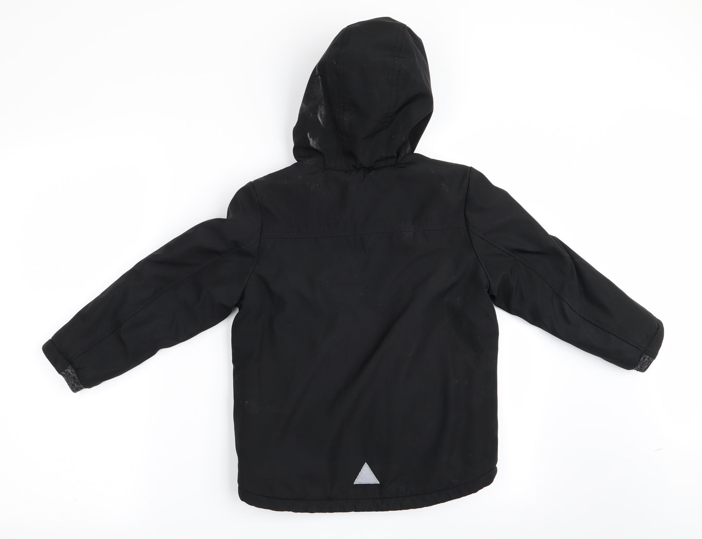 George Boys Black   Anorak Coat Size 5-6 Years