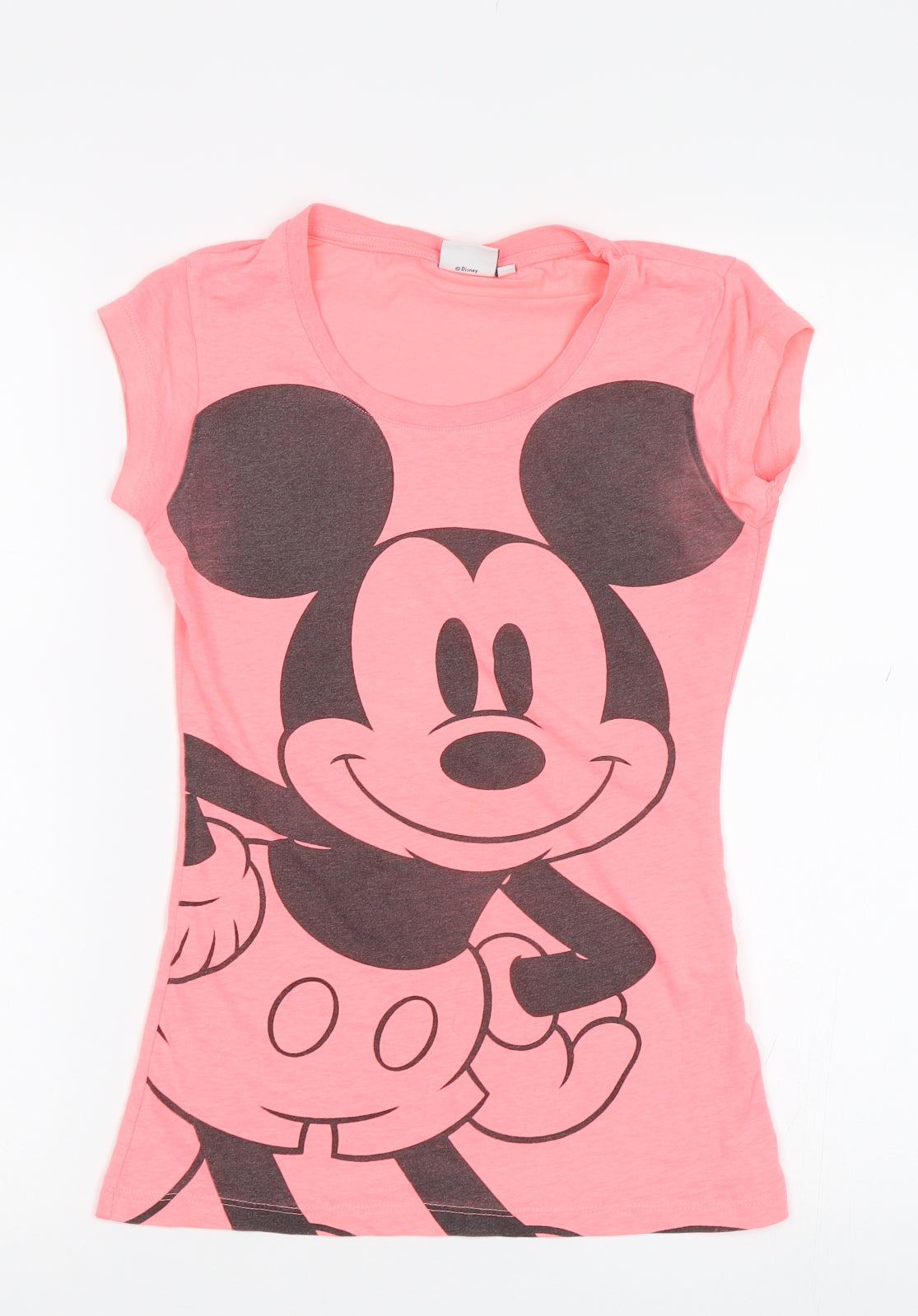 Disney Womens Pink   Basic T-Shirt Size 6  - Mickey
