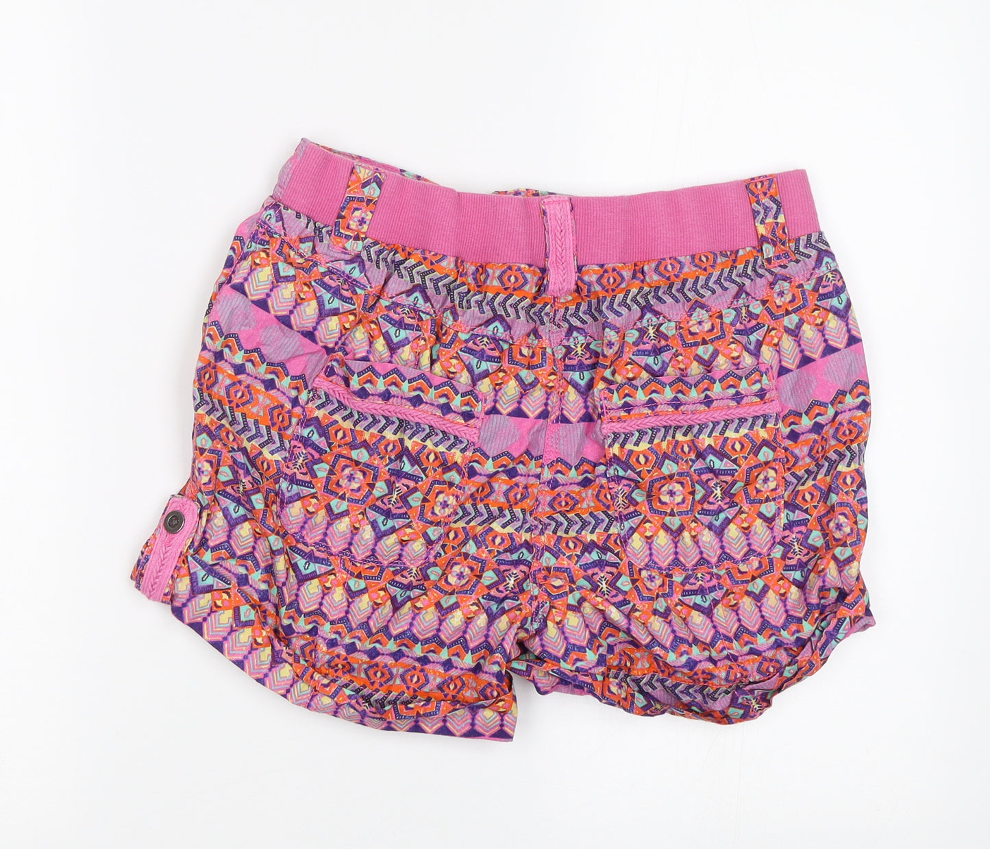George Womens Pink Geometric  Bermuda Shorts Size 8