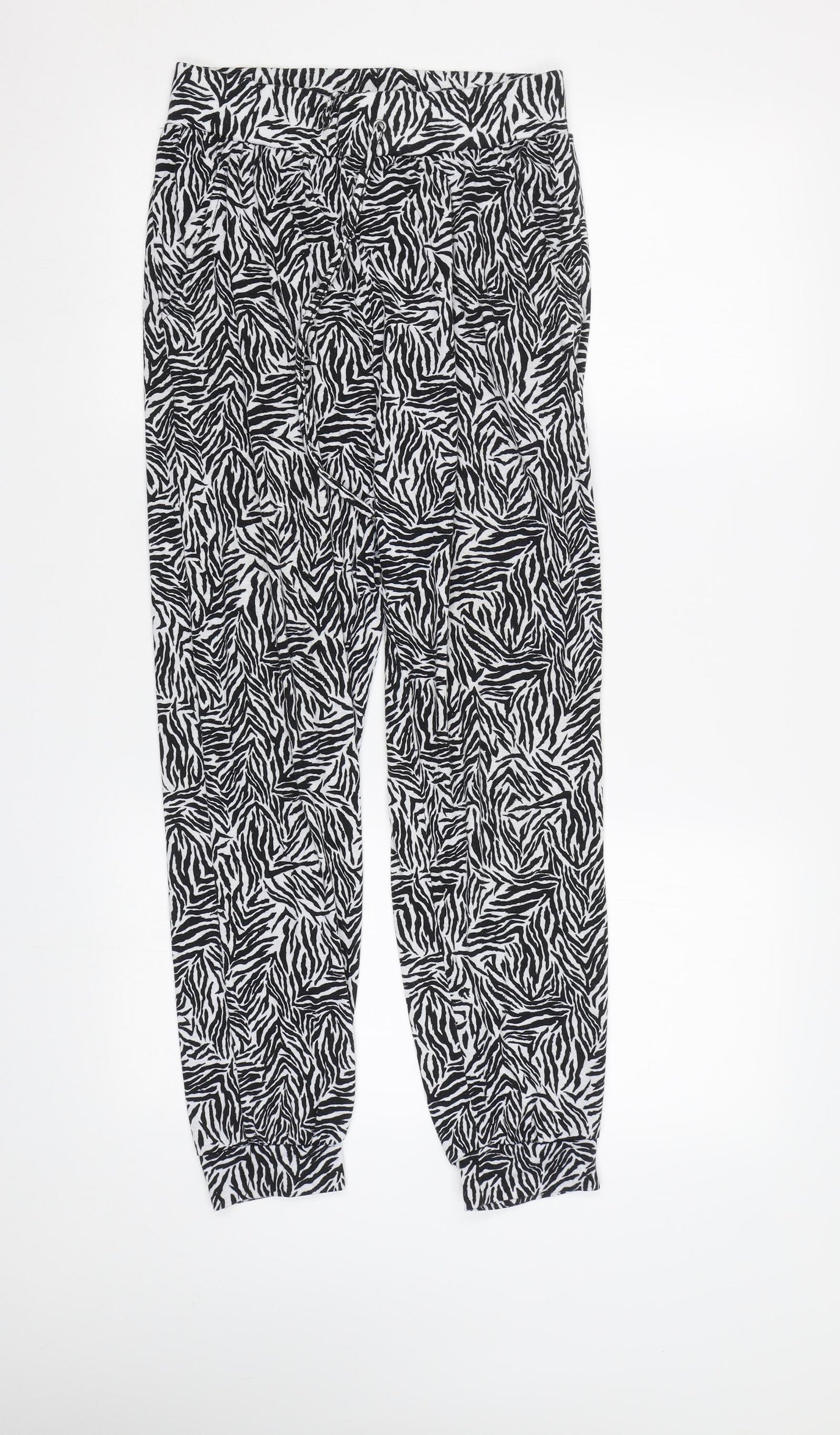 Primark Womens White Animal Print   Pyjama Pants Size XS