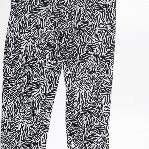Primark Womens White Animal Print   Pyjama Pants Size XS