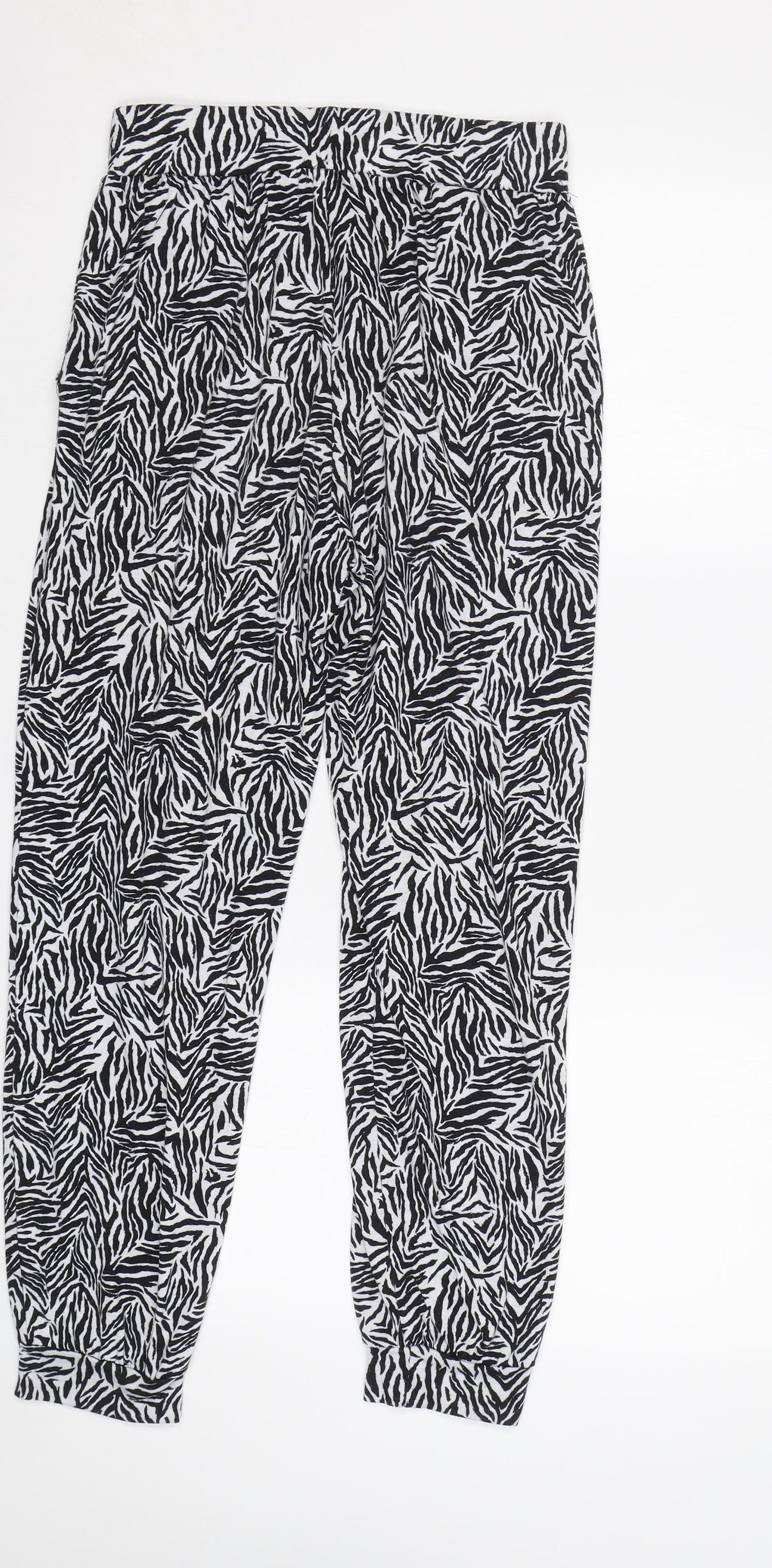 Primark Womens White Animal Print   Pyjama Pants Size XS